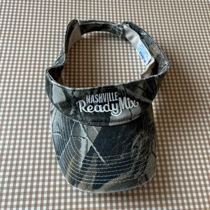 Nashville Ready Mix Camo Camouflage visor hat. One size